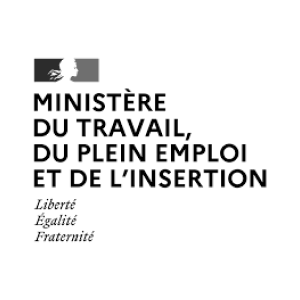 Logo ministere du travail france noire et blanc png