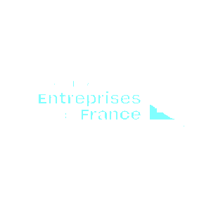 Logo mouvement des entreprise de France noire et blanc png