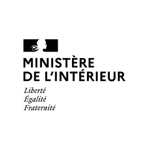 Logo ministere de l'interieur et blanc png