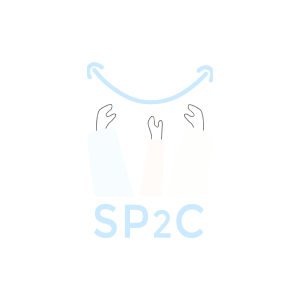 Logo sp2c noire et blanc png